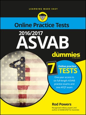 cover image of 2016 / 2017 ASVAB For Dummies with Online Practice